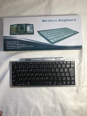 iHome Bluetooth Keyboard for iPad, iPhone, Mac - IH-IP2101 - Untested - Image 1 of 4