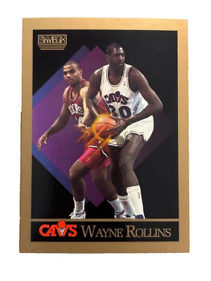 Excellent: Vintage 1990-91 SkyBox Wayne Rollins Cleveland Cavaliers Trading Card - Image 1 of 2