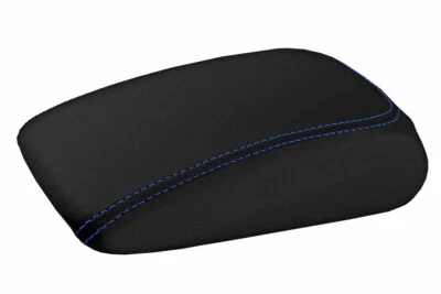 Se adapta a Audi A3 2015-2020 PVC consola tapa tirar sobre reposabrazos cubierta puntada azul Foto 1 de 4