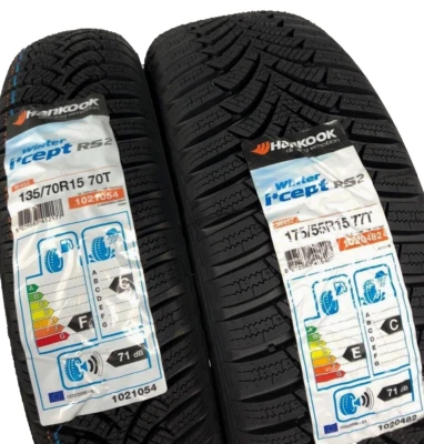 smart fortwo 450 MC01 Hankook Winterreifen  vier Stück 135 70 + 175 55 R15 - Bild 1 von 2