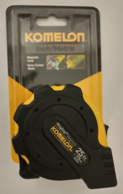 KOMELON Tape Measure - 25Ft/7.5Mts Maggrip Measuring Tape with Magnetic Hook - Image 1 of 2