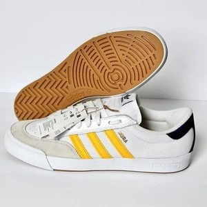 adidas NORA Sneakers niedrig Herren Größe 11,5 weiß fett gold marineblau HP9740 - Bild 1 von 15