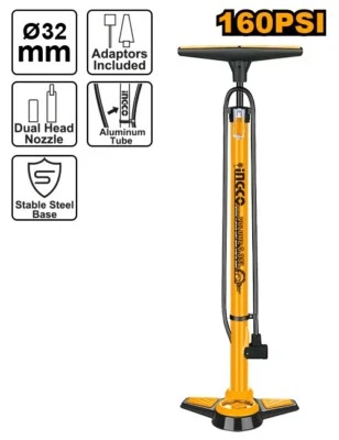 Ingco MPP3201 Tire Hand Pump Inflator (Anti-Slip Foot Pad) 160 psi - image 1 of 3