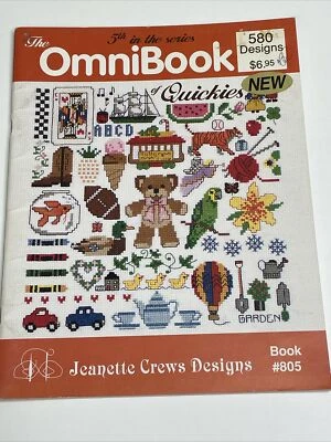Jeanette Crews OmniBook of Quickies 580 Designs Cross Stitch Pattern - Image 1 of 4