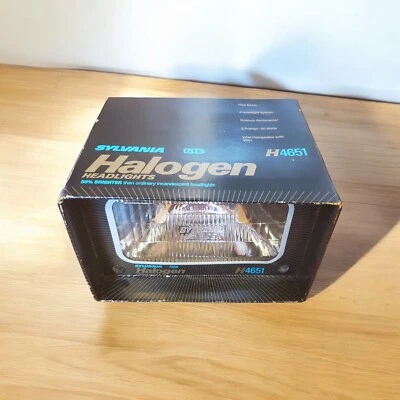 Sylvania Halogen Headlight x1 H4651 50% Brighter 2 Prongs-50 Watts NIB - Image 1 of 4