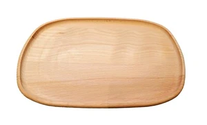 New Exclusive Wooden Oak Wood Serving Tray Food Dish Kitchen Solid 26 cm - Picture 1 of 2