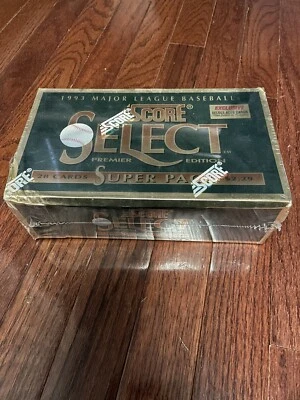 1993 Score Select Baseball SUPER PACK Unopened WAX BOX Possible Jeter Rookie M48 - Image 1 of 4