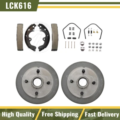 Tambores de freno traseros y zapatas de freno kit de resorte de hardware para Toyota Tercel 1987-1990 Foto 1 de 4