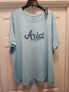 Ariat Real Durable Goods Short Sleeve T Shirt Cotton Women's Sz 3X NEW wTags - Picture 1 of 7