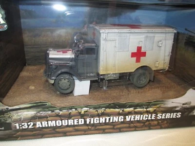 FORCES OF VALOR  1:32 OPEL BLITZ AMBULANCE WHITE REAR CABIN 1942 - Image 1 of 4
