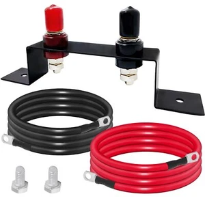 Battery Relocation Kit Remote Battery Jump Post Terminals for Truck UTV ATV - Picture 1 of 7
