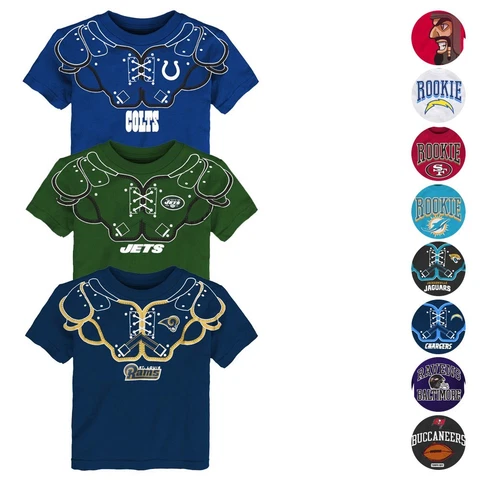 NFL Licensed Outerstuff Various Team Graphic T-Shirt Collection Toddler (2T-4T) Cover