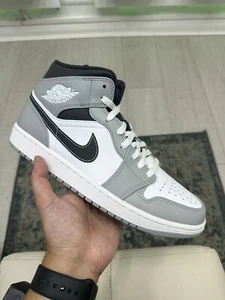 Nike Air Jordan 1 Mid | Smoke Grey | Size UK9 US10 EU44 | AJ1 SE Light - Picture 1 of 10