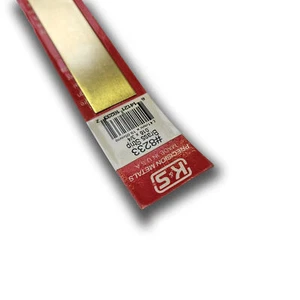 Brass Strip: 0.016" Thick x 3/4" Wide x 12" Long (1 Piece) - Picture 1 of 2