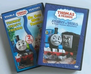 Thomas the Tank Engine: Thomas and the Treasure & Steamies Vs Diesels DVD Lot  - Foto 1 di 7