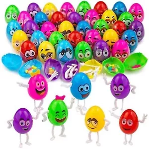 Plastic Easter Eggs Filled With Candy Prefilled for Surprise Egg Hunt 24 Count - Picture 1 of 3