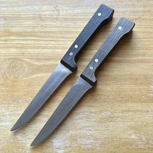 Set of 2 Vintage DANSK 4.75” Blade Stainless Steel Japan Full Tang Steak Knives - Picture 1 of 13