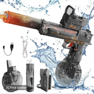 Elektrischer Wassershooter mit LED-Effekten Spielzeug - große Reichweite 25-40 Fuß - Bild 1 von 10