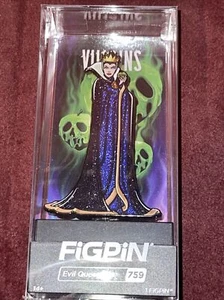 Figpin Disney Villians EVIL QUEEN - GLITTER 759 Target Exclusive 1st Edition - Picture 1 of 8