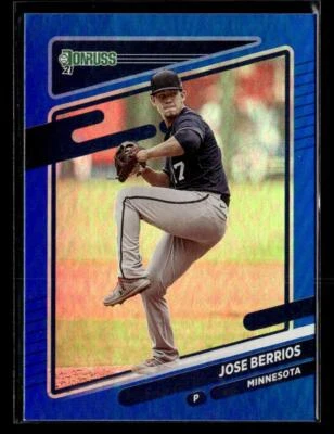 2021 Donruss #164 Jose Berrios Holo Blue Card Minnesota Twins - Image 1 of 2