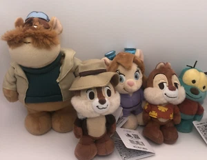 Disney Chip & Dale Rescue Rangers 5 Mini Plush Set Japan Store Exclusive New - Picture 1 of 9