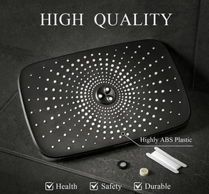 Veken 12 Inch Rain Shower Head Black Model FSR5V101 Store Display - Picture 1 of 10