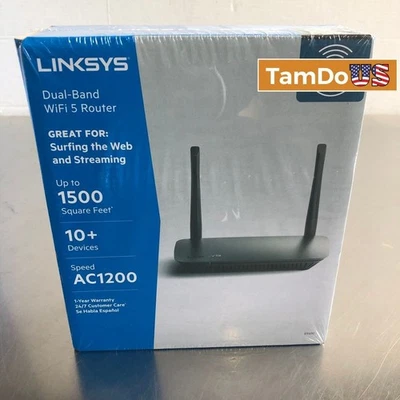 Linksys E5400 AC1200 Dual-Band Wi-Fi Router, 1200Mbps, Parental Controls, WPA2 - Image 1 of 4