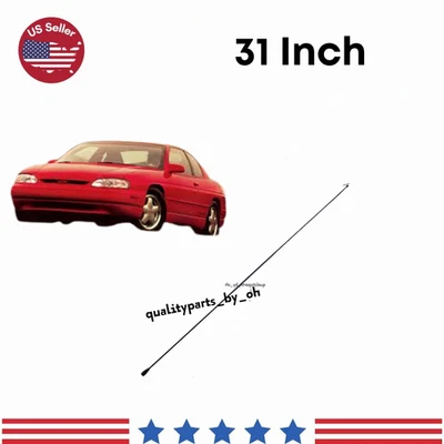 31英寸天线黑色替换桅杆收音机调幅/调频适用于雪佛兰Monte CARLO 1995-99 — 第 1/2 张图片