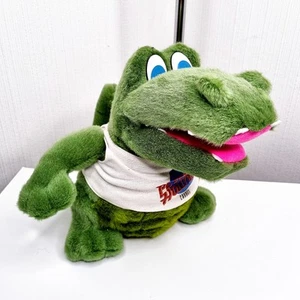 Planet Hollywood Crocodile 10" Plush - Vintage 80s-90s Cannes Stuffed Animal - Picture 1 of 5