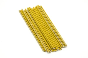 Theory Wheelie Bike Bikelife Reflective Spoke Skin Covers - 10.6" Long RoS GOLD - Picture 1 of 1