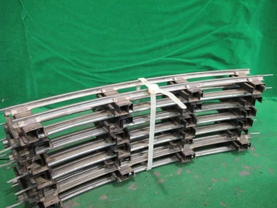 Lot of 12 curved  Track S gauge American Flyer - Image 1 of 4