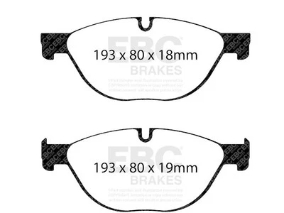 Front Brake Pad Set For 2013-2016 BMW 650i xDrive Gran Coupe 2014 2015 FJ714SM - Image 1 of 4