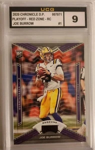 Joe Burrow 2020 Chronicles Draft Picks Playoff Red Zone RC #1 UCG Classificato 9 - Foto 1 di 2