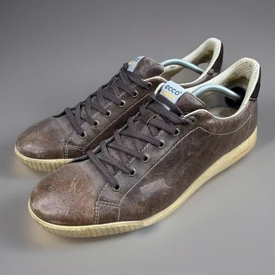 Zapatos de golf ECCO sin clavos de cuero marrón para hombre talla 46 (US 13) Foto 1 de 4
