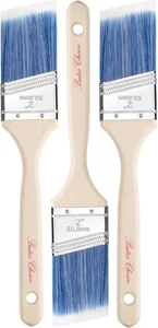 2-Inch Angle Paint Brushes 3 Pack Treated Wood Handle Bates - Picture 1 of 5