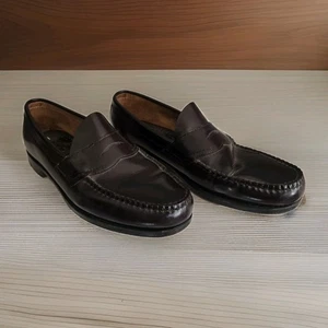 GH Bass & Co Weejuns Mens Sz 12D Dark Wine Penny Loafers Dress Shoes 206C637 EUC - Picture 1 of 10