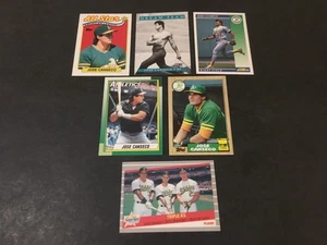 Jose Canseco 6 Card Lot Oakland Athletics (A's) Topps All Star Fleer Super Star - Picture 1 of 1