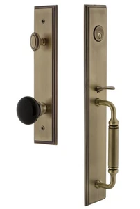 Hardware Carre' Plate with C Grip and Coventry Knob - Picture 1 of 1