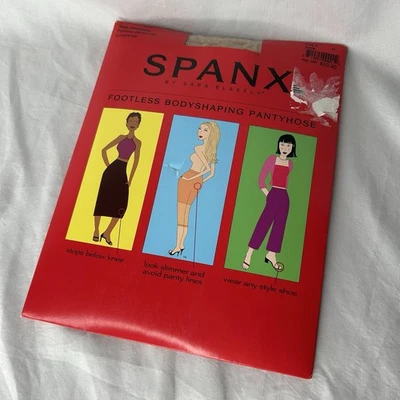 Spanx Footless Body Shaping Pantyhose - Size A Nude Super  Control New - Image 1 of 3