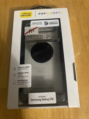 Funda Serie OtterBox Otter+Pop Defender para Samsung S10 Negra Nueva Foto 1 de 2
