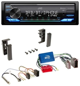 JVC Bluetooth DAB USB MP3 Autoradio für Audi A2 A3 8L A4 B5 A6 C5 Aktivsystem - Bild 1 von 9