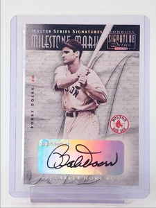 BOBBY DOERR 2001 DONRUSS SIGNATURE SERIES MILESTONE MARKS AUTO Q3686 - Picture 1 of 2