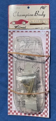 1960s CHAMPION Japan COBRA GT SLOT CAR BODY KIT. 1:24th scale slot car, Carded - image 1 of 2