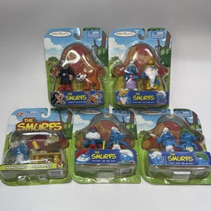 The Puffs lotto di 5 figurine Papa Gargamel 2 - 2,5 pollici Jakks Pacific 2009 LEGGI - Foto 1 di 12