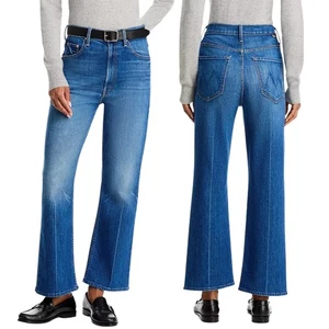 Neu mit Etikett Mother The Scooter hoch geschnittene Ankle Bootcut-Jeans It's A Small World Größe 33 - Bild 1 von 5