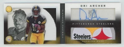 DRI ARCHER 2014 Playbook #160 BOOKLET Auto RC LOGO Patch RPA SP /10 Steelers - Image 1 of 3