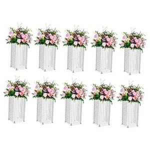 Centerpieces for Weddings Acrylic Vases - Pcs 15.7in Tall 15¾ inch Tall 10 - Picture 1 of 7