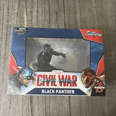 Galería Marvel Capitán América Guerra Civil Pantera Negra Estatua Diamante Seleccionar Foto 1 de 4