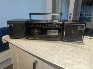 GRUNDIG Party Centre 2200 Boombox 1980s Radio Cassette Player Working Retro - Picture 1 of 16