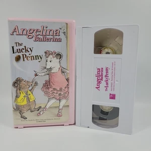 Angelina Ballerina The Lucky Penny VHS 2002 Kids Animated Series Pink Clamshell - Picture 1 of 2